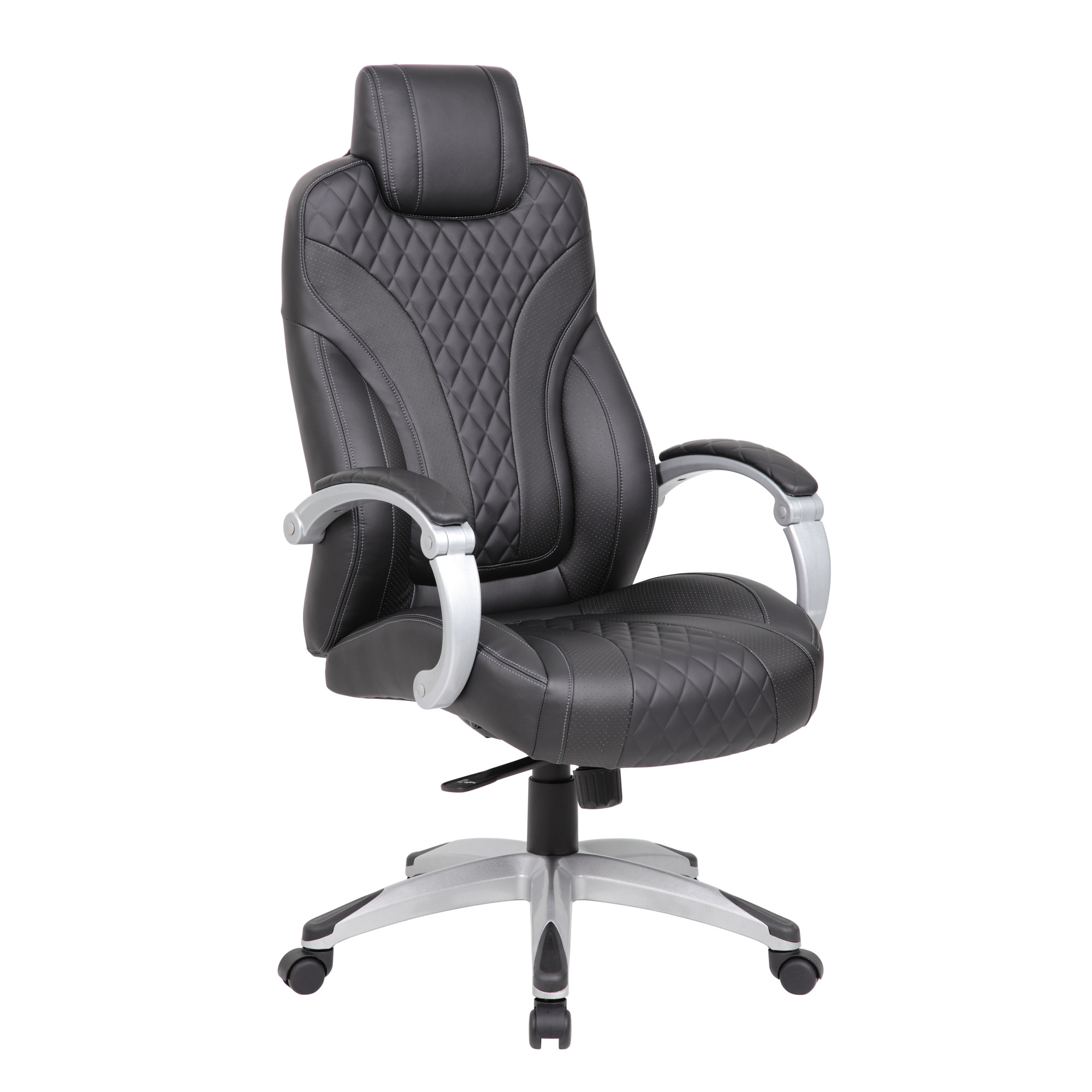 Norstar BOSS, Executive Hinged Arm Chair - Black, Included (qty.) 1 Model# B8871-BK